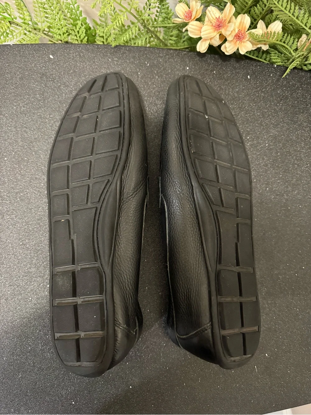 & Other Stories Black Leather Bit Slip-On Loafers